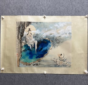 A Chinese Ink Figure Painting on Paper