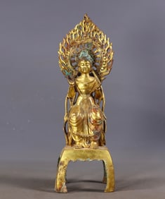 A Exquisite Gilt Buddha Statue