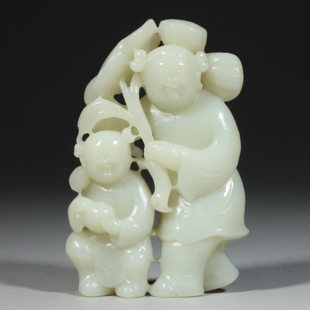 A Exquisite Hetian Jade Human Figure Carving (1 of 6)
