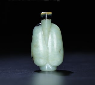 A Exquisite Hetian Jade Human-Shaped Handheld Ornament