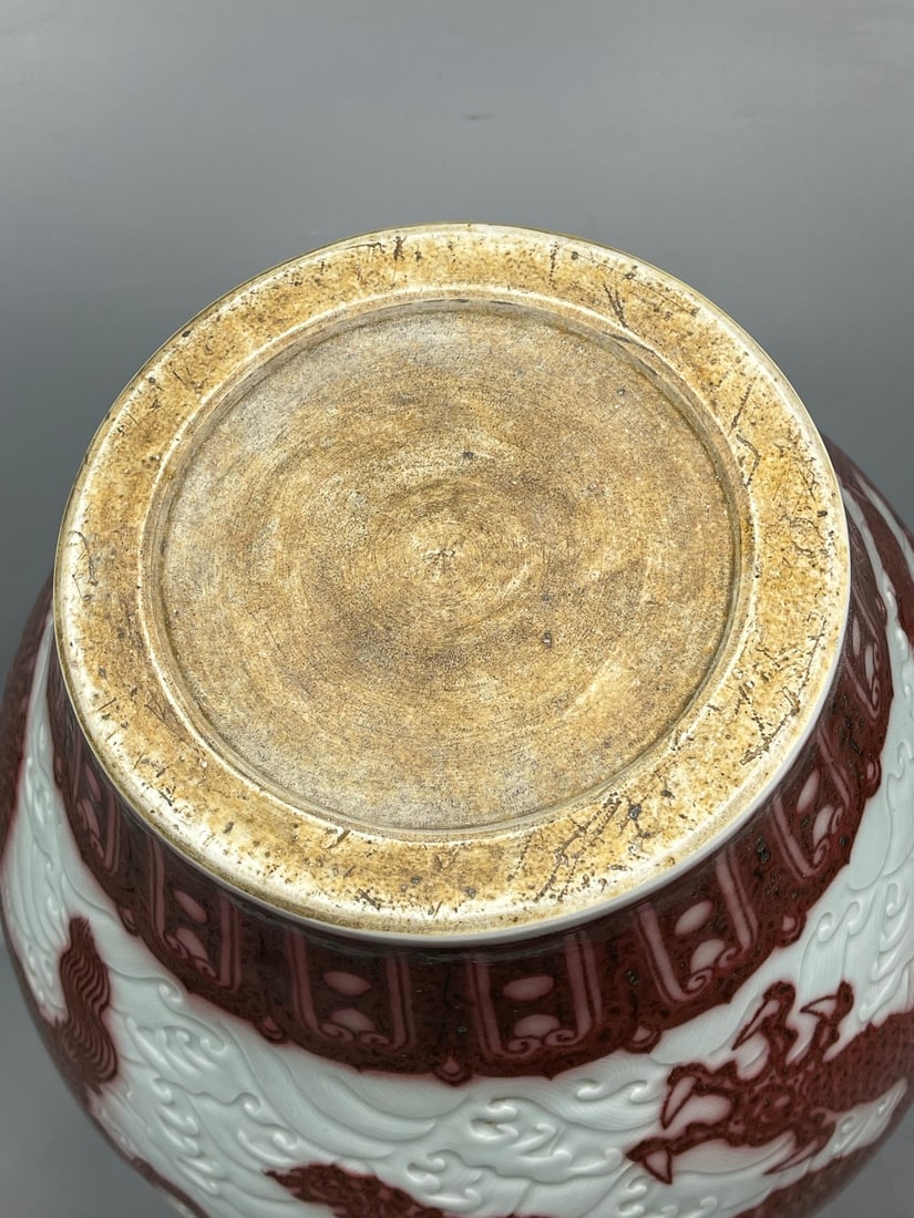 A Exquisite Blue and White Dragon Pattern Vase - 9