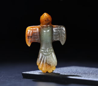A Exquisite Hetian Jade Eagle Handheld Ornament
