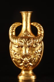 Bronze Gilt Buffalo-Shaped Vase