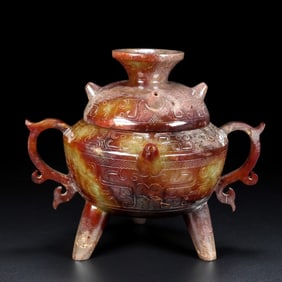 A Exquisite Hotan Jade Censer