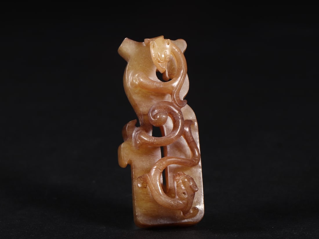 A Exquisite Hetian Jade Dragon Pattern Pendant - 6