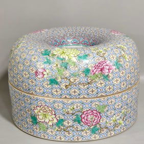 Famille-Rose Flower Pattern Box