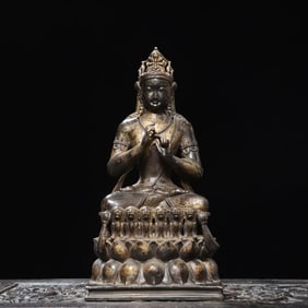 A Exquisite Bronze Vajra Buddha Statue