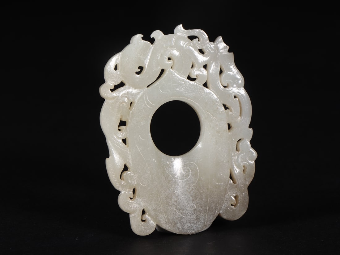 A Exquisite Hetian Jade Dragon Pattern Pendant - 6