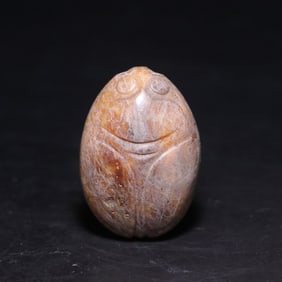 A Exquisite Archaic Jade Cicada-Shaped Handheld Ornament