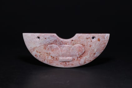A Exquisite Archaic Jade Taotie Pattern Handheld Ornament