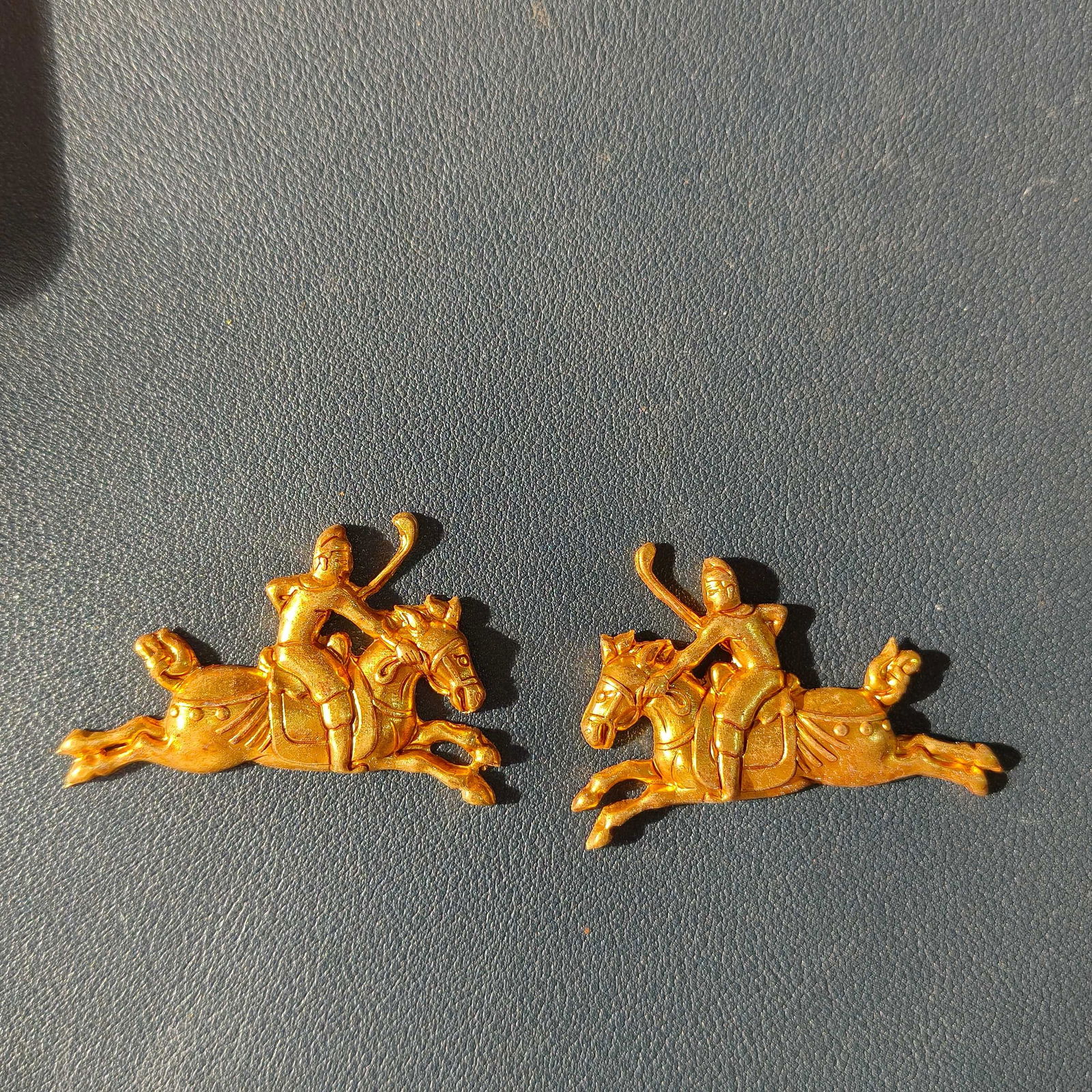 A pair of Exquisite Bronze Gilt Horse Accessory (1 of 2)