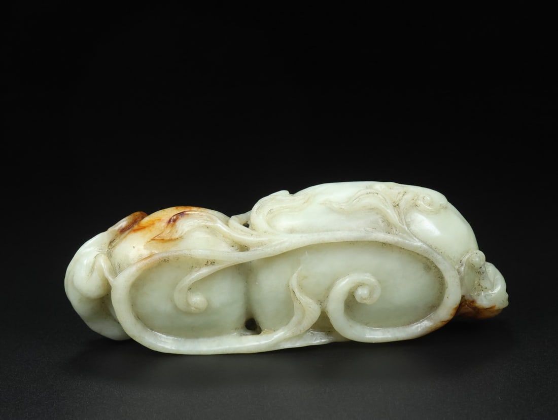 A Exquisite Hotan Jade Ganoderma Pattern Brush Washer - 9