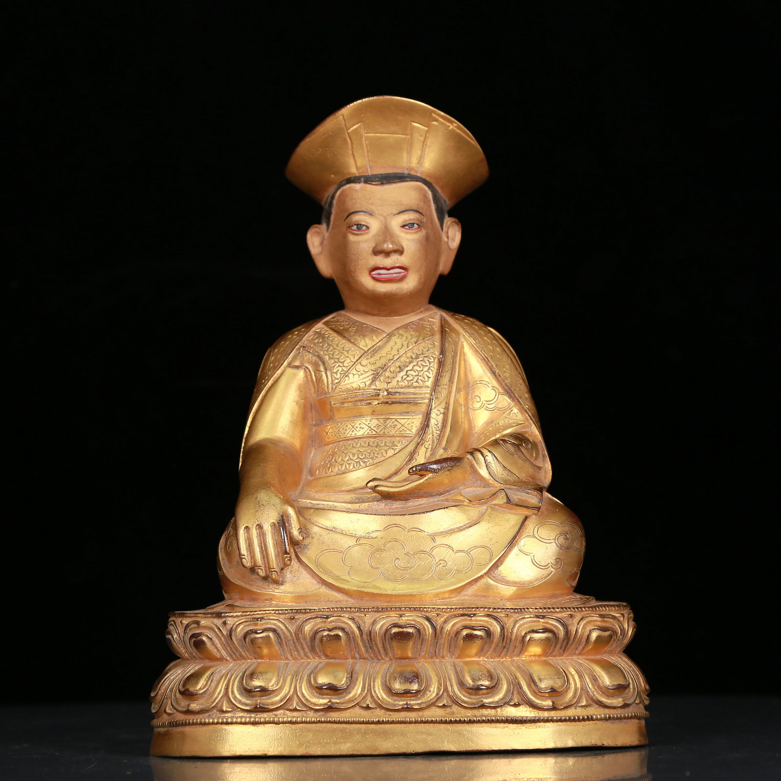 An Elaborate Gilt-Bronze Figure Of Brog.Mi With Inscriptions (1 of 11)