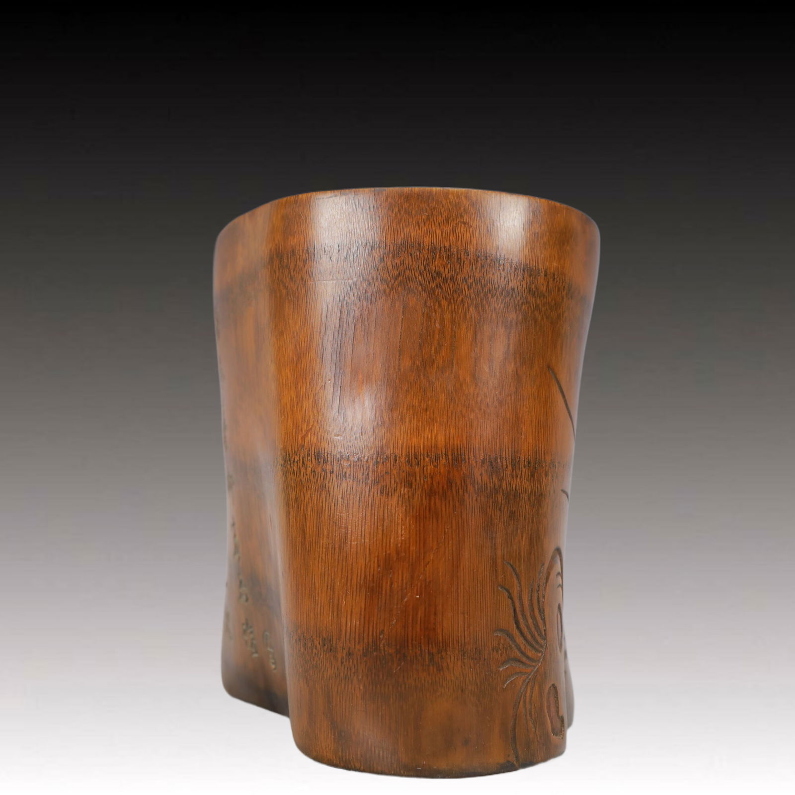 An Exquisite Bamboo Flower Pattern Brush Pot - 4