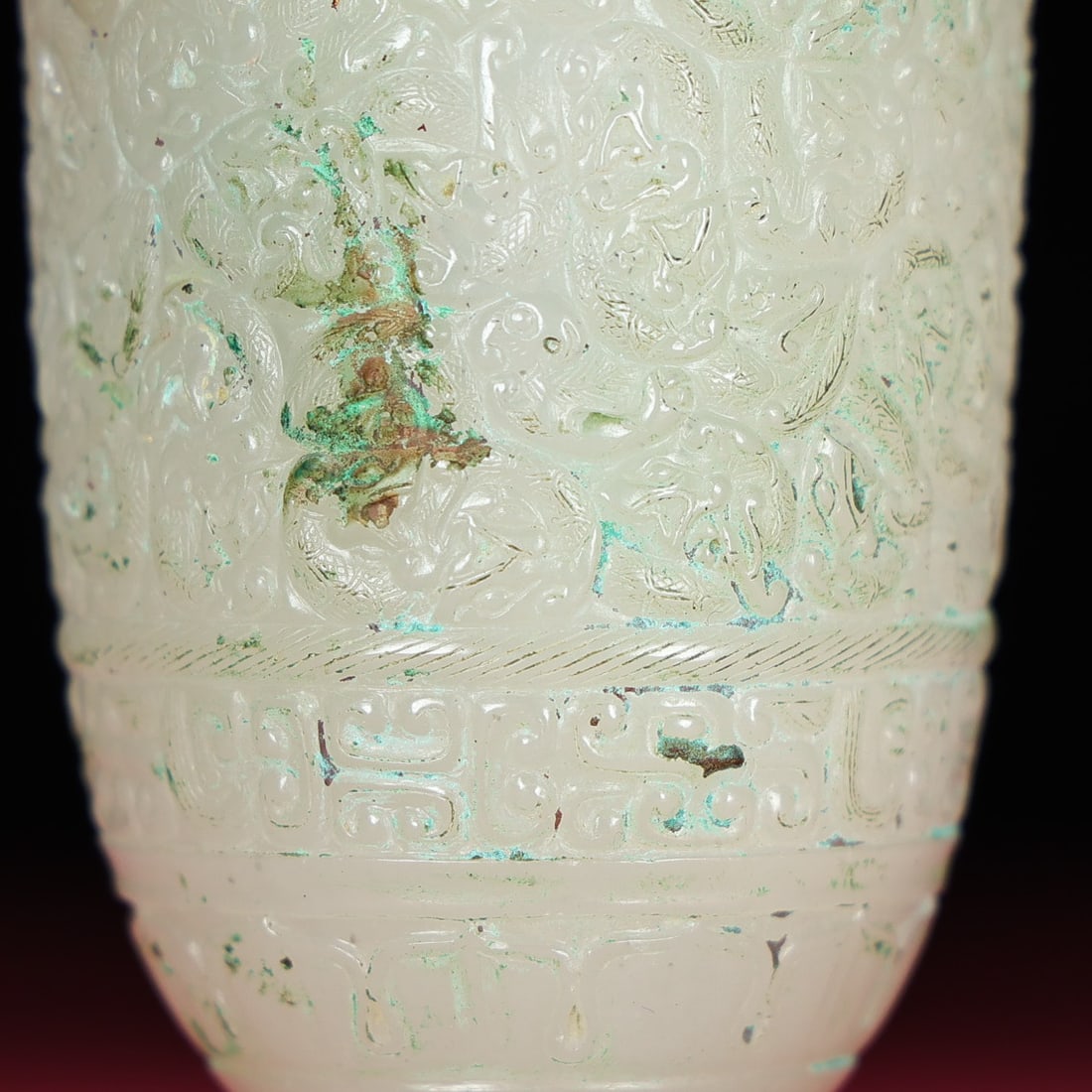 An Exquisite White Jade Ruyi Pattern Cup - 3