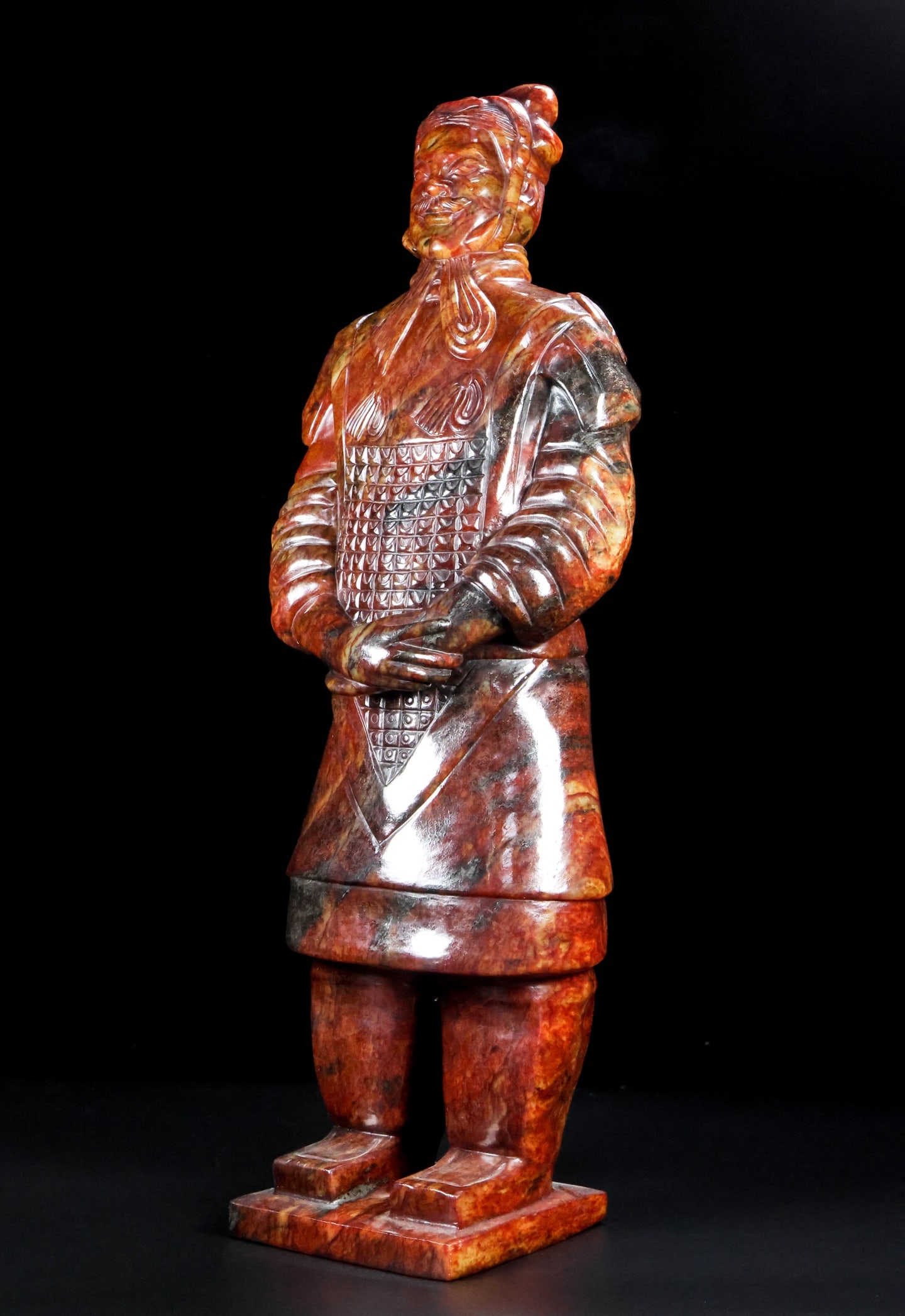 An Exquisite White Jade Figure Ornament - 2