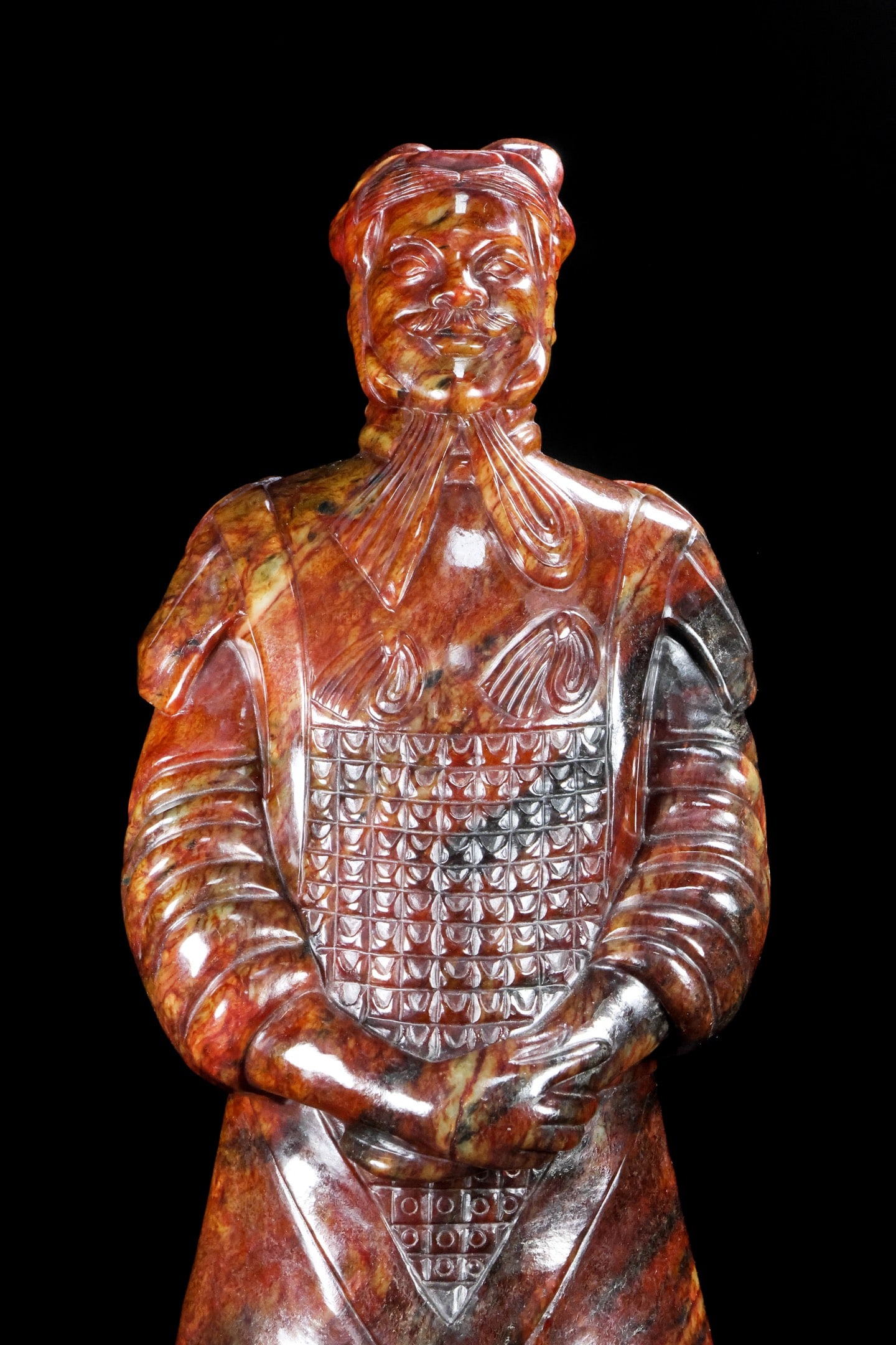 An Exquisite White Jade Figure Ornament - 5