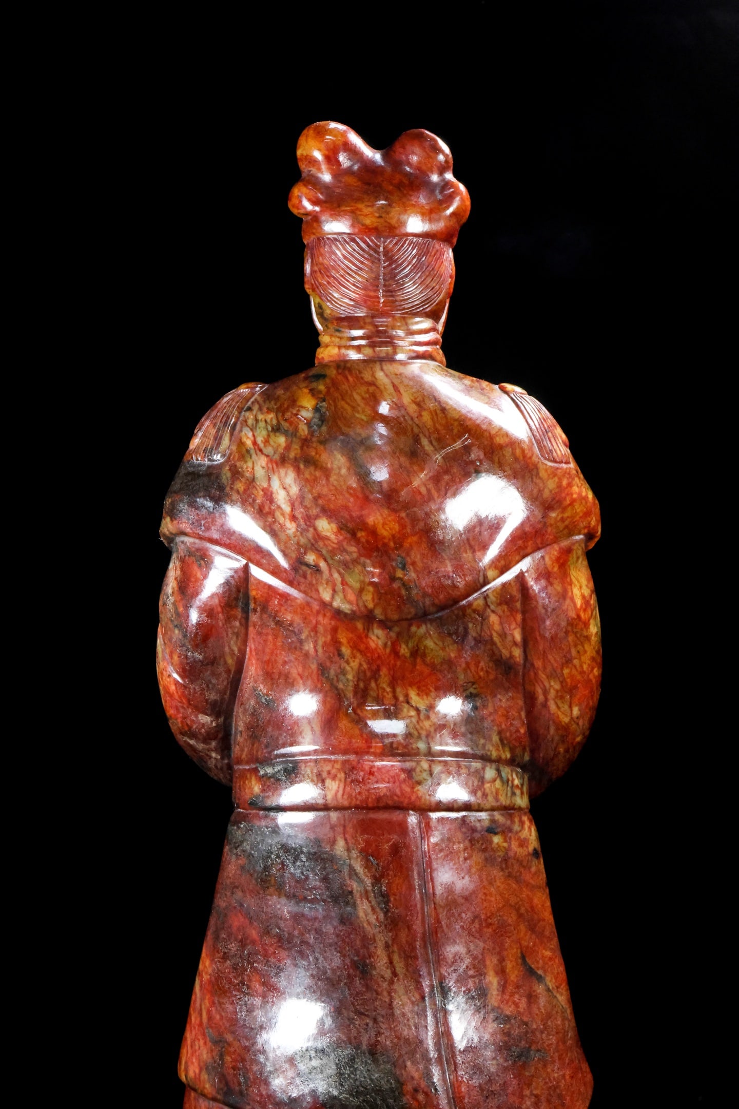 An Exquisite White Jade Figure Ornament - 8