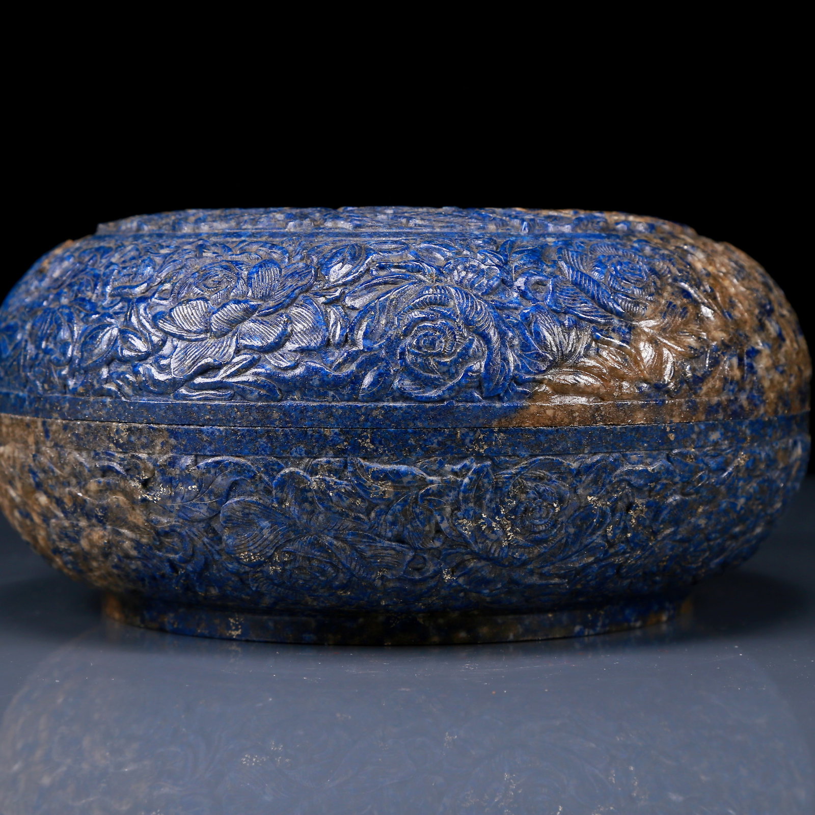 An Exquisite Lapis Lazuli Flower Pattern Box - 4