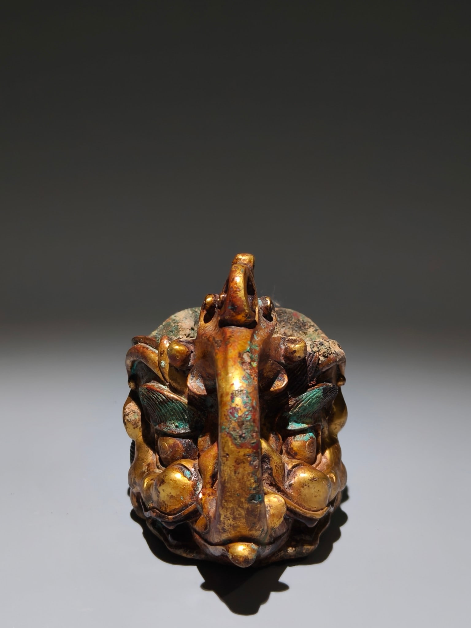 An Exquisite Gilt Bronze Beast-Face Pattern Cup - 4