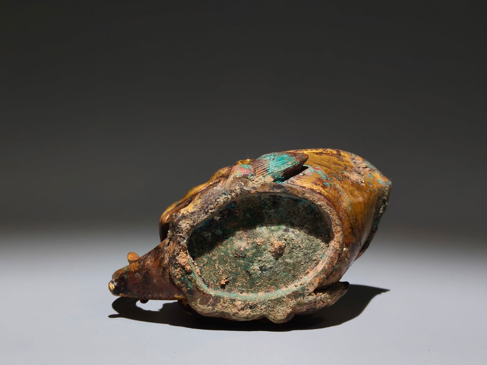 An Exquisite Gilt Bronze Beast-Face Pattern Cup - 9