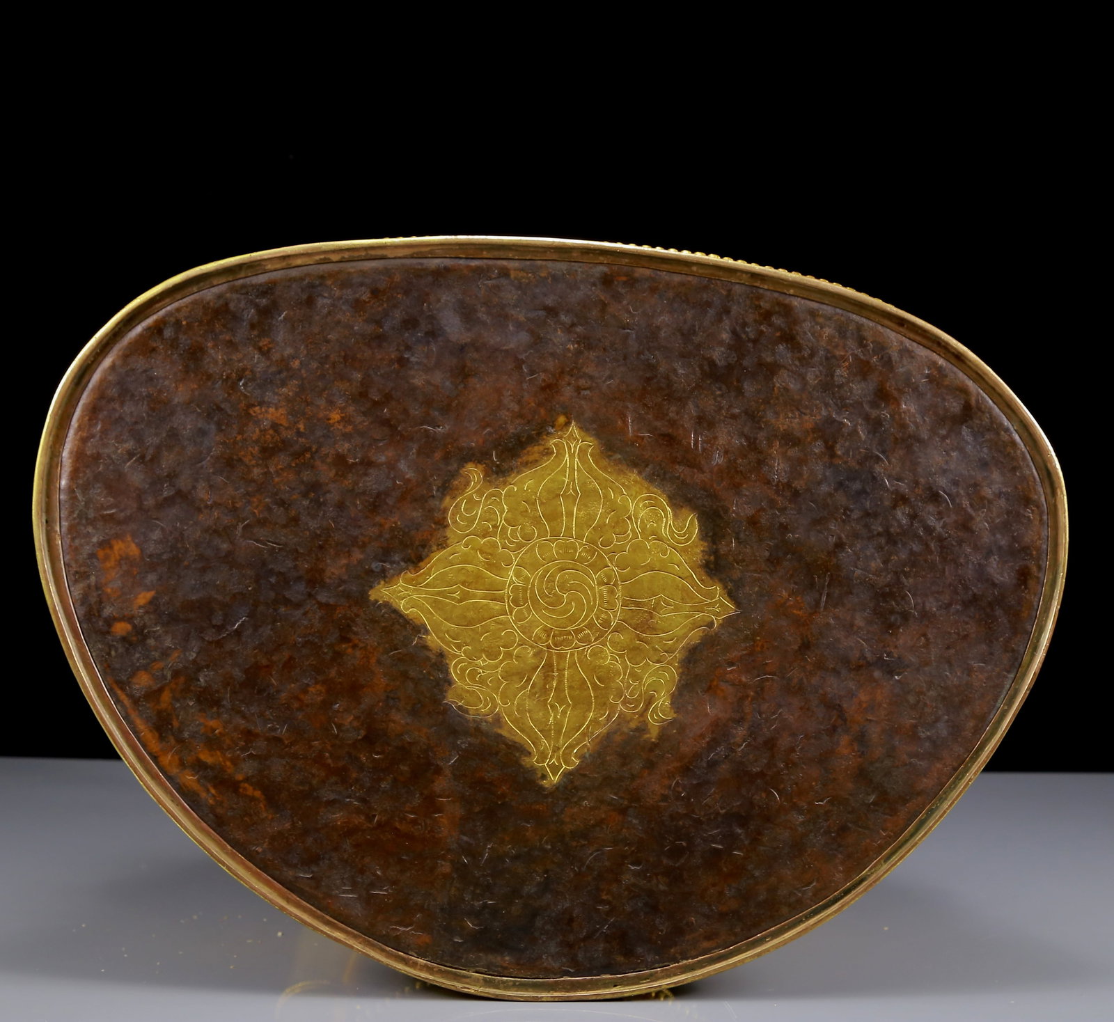 A Solemn Gilt Bronze Inlaid Turquoise Statue of Vajra - 10