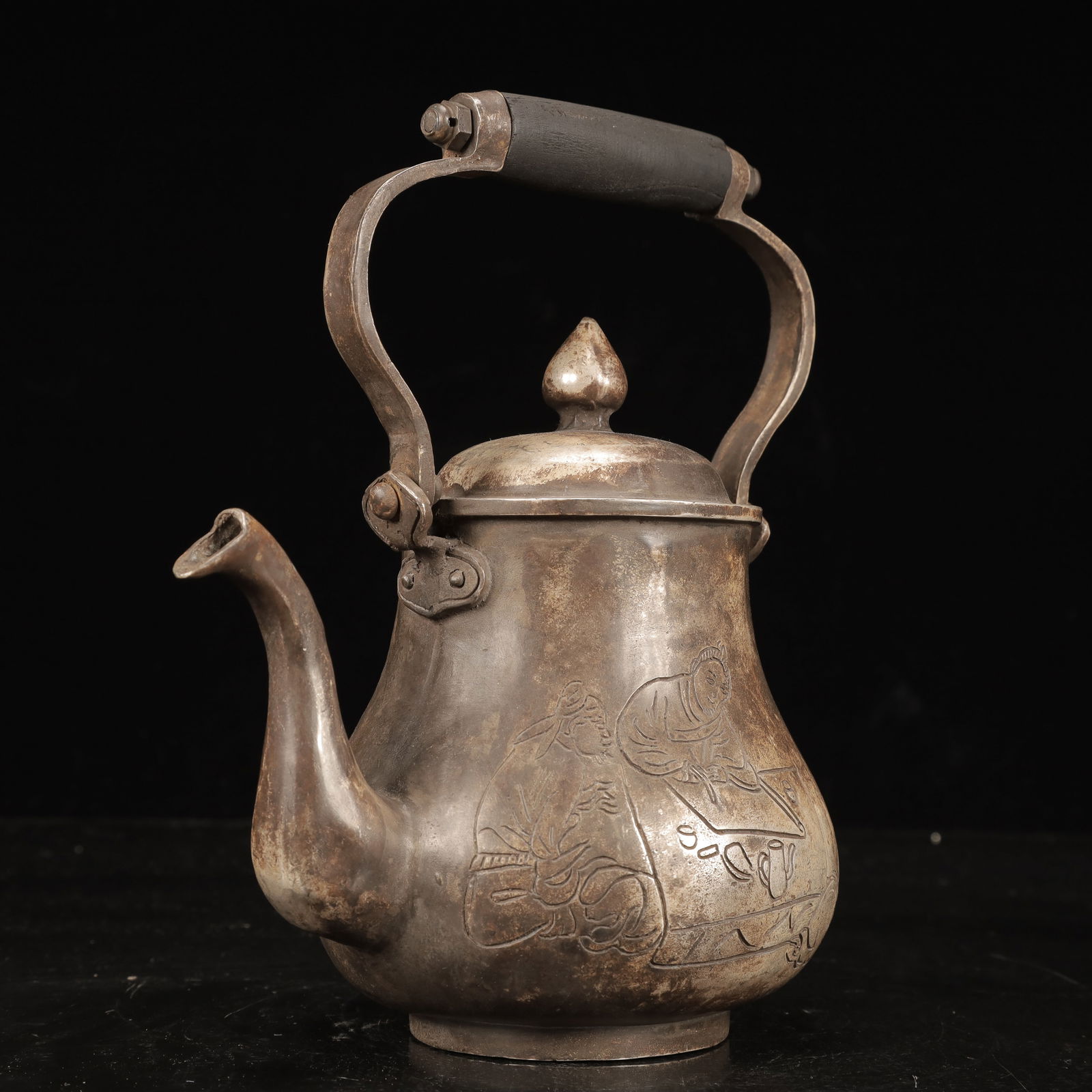 An Exquisite Silver Figure Pattern Ewer - 6