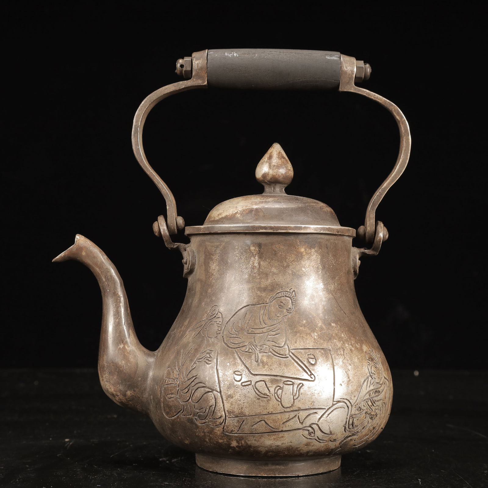 An Exquisite Silver Figure Pattern Ewer - 7