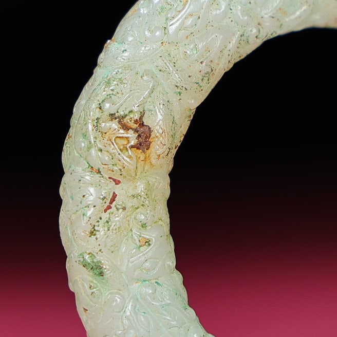 An Exquisite White Jade Bracelets - 8