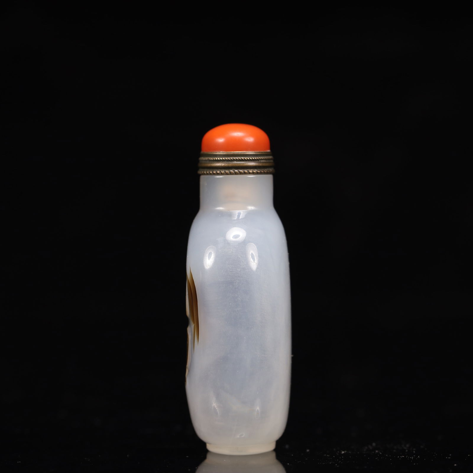 An Exquisite Agate Bird Pattern Snuff Bottle - 6