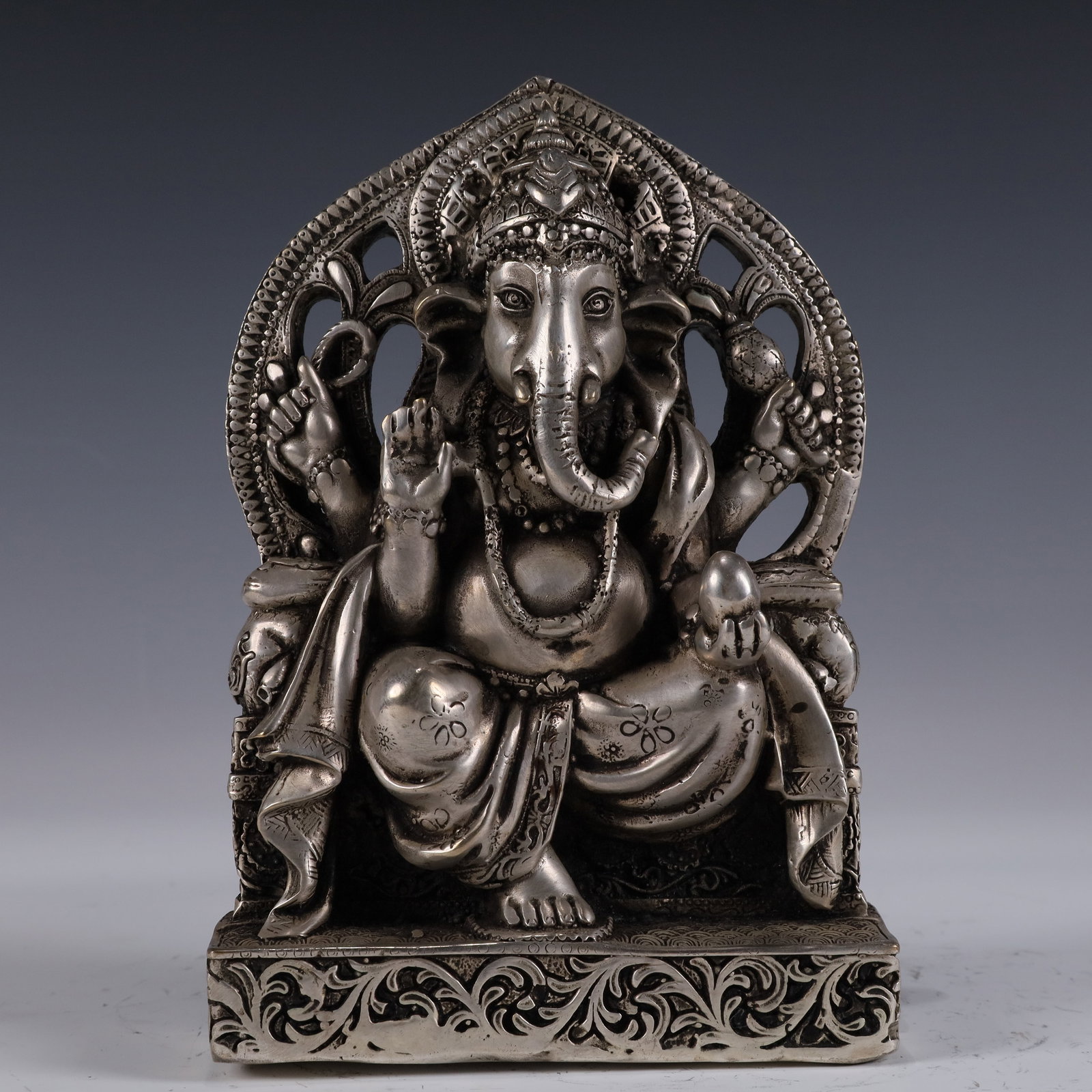 An Exquisite Silver-plated God of Wealth Ornament (1 of 9)