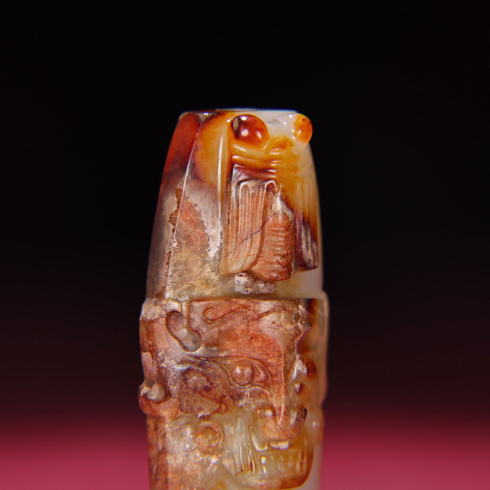 An Exquisite White Jade Dragon Pattern Pendant - 5