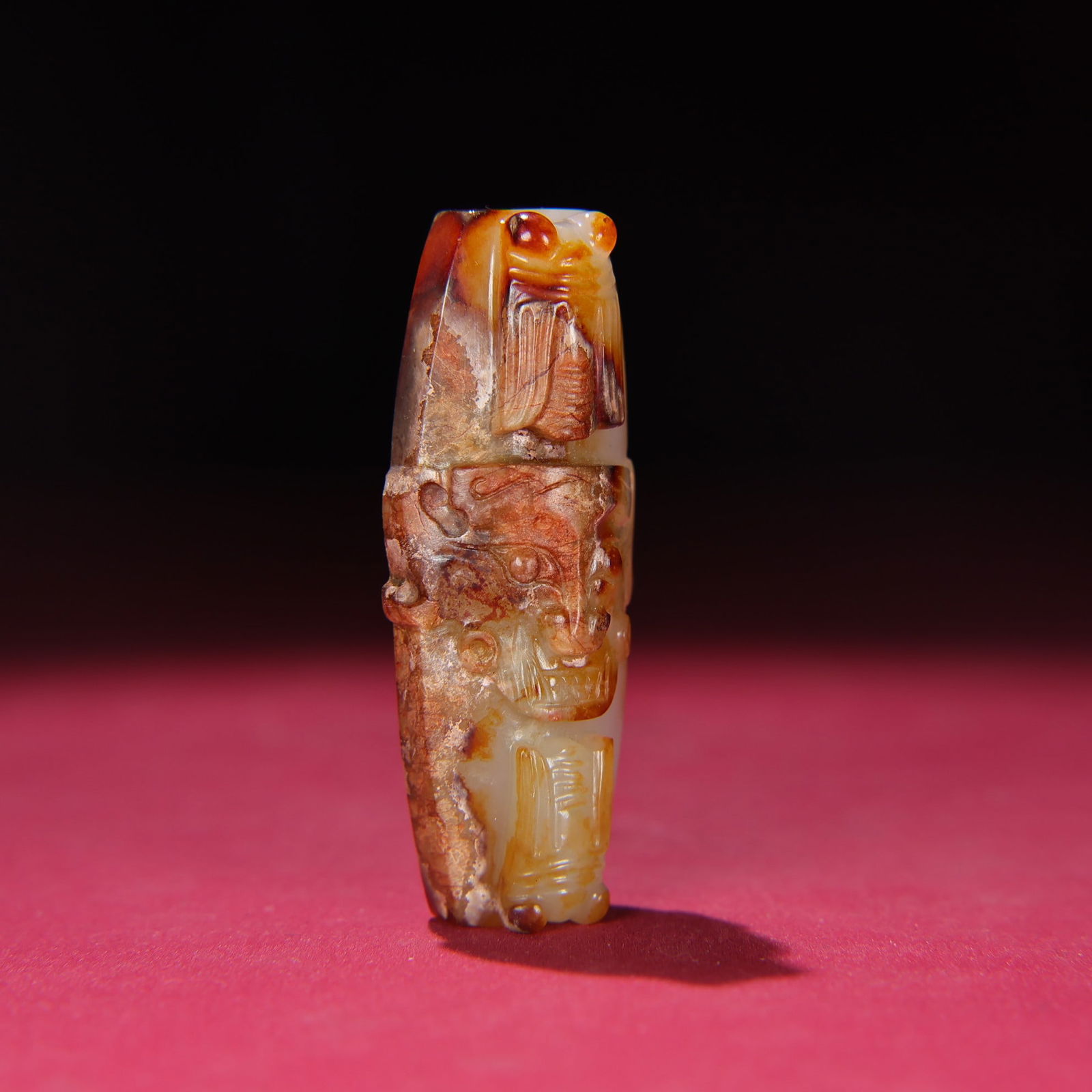 An Exquisite White Jade Dragon Pattern Pendant - 6