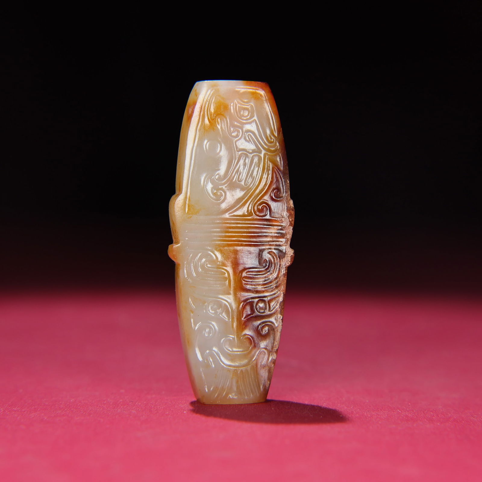 An Exquisite White Jade Dragon Pattern Pendant - 7