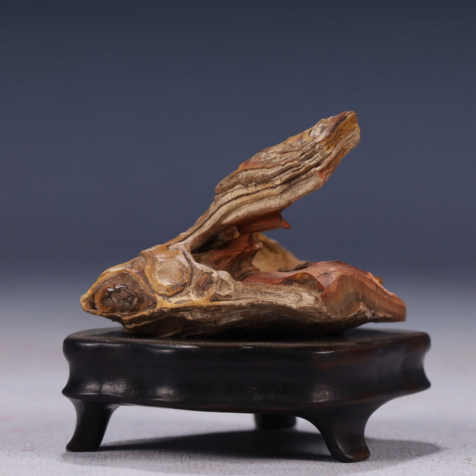 An Exquisite Stone Rockery Ornament,With Base (1 of 9)