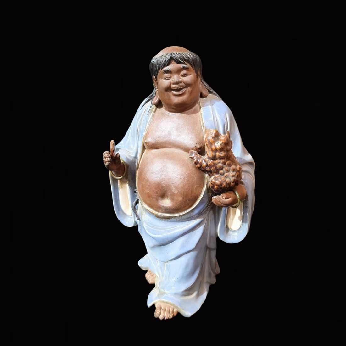 An Exquisite Shiwan yao Figure Ornament (1 of 8)