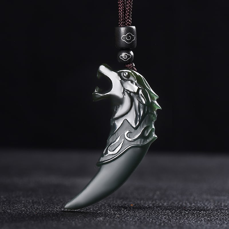 An Exquisite Cyan jade Wolf Pendant (1 of 5)