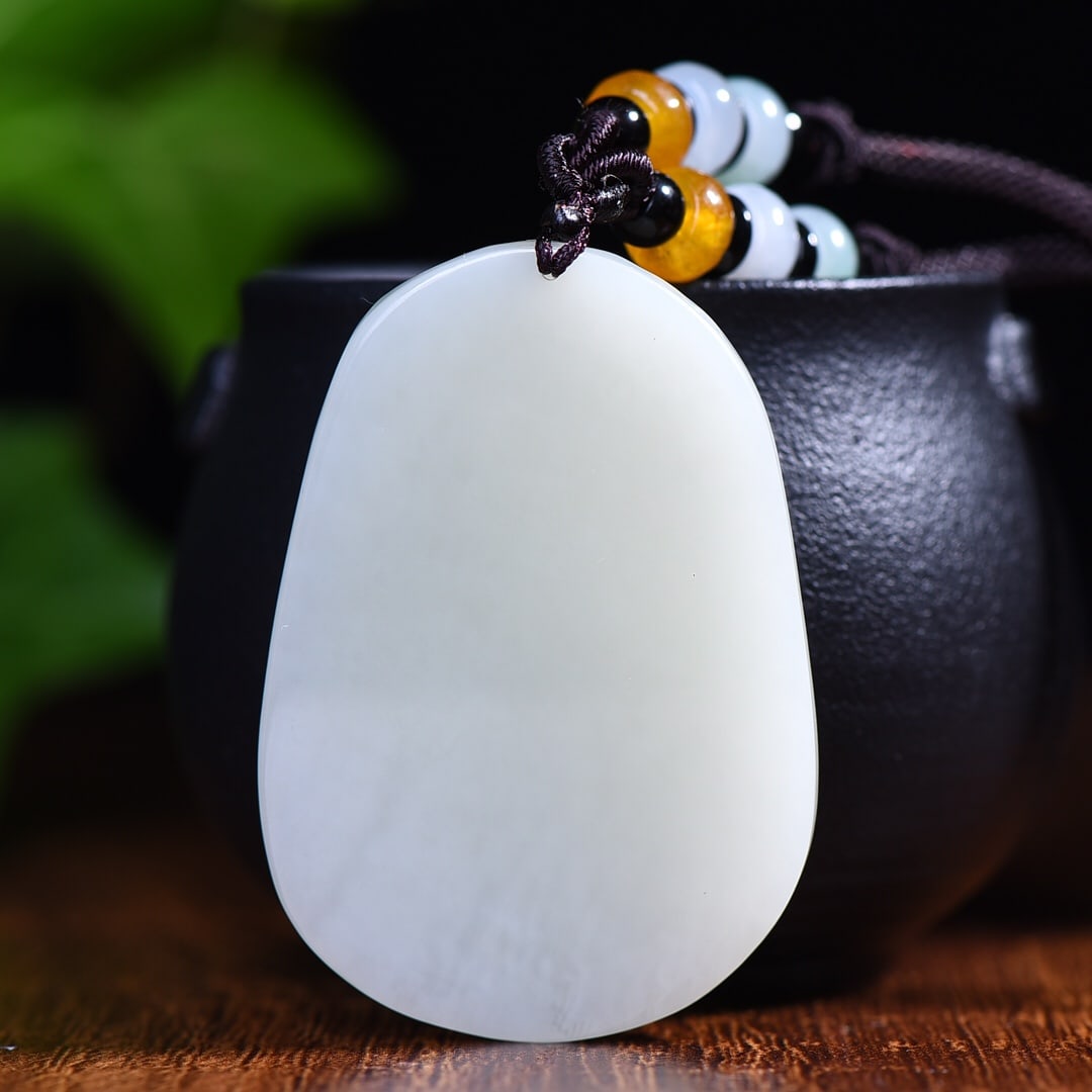 An Exquisite White Jade Dragon Pattern Pendant - 4