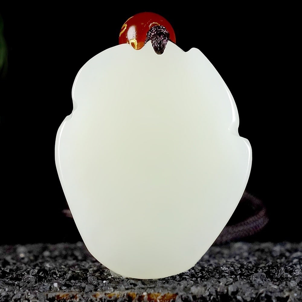 An Exquisite White Jade Dragon Pattern Pendant - 4