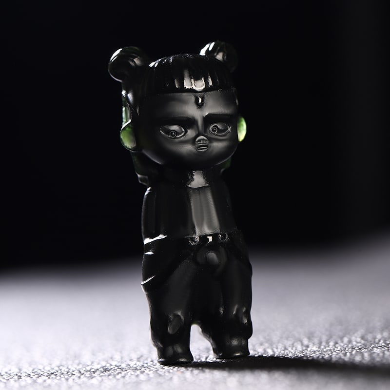 An Exquisite Cyan jade Figure Ornament (1 of 5)