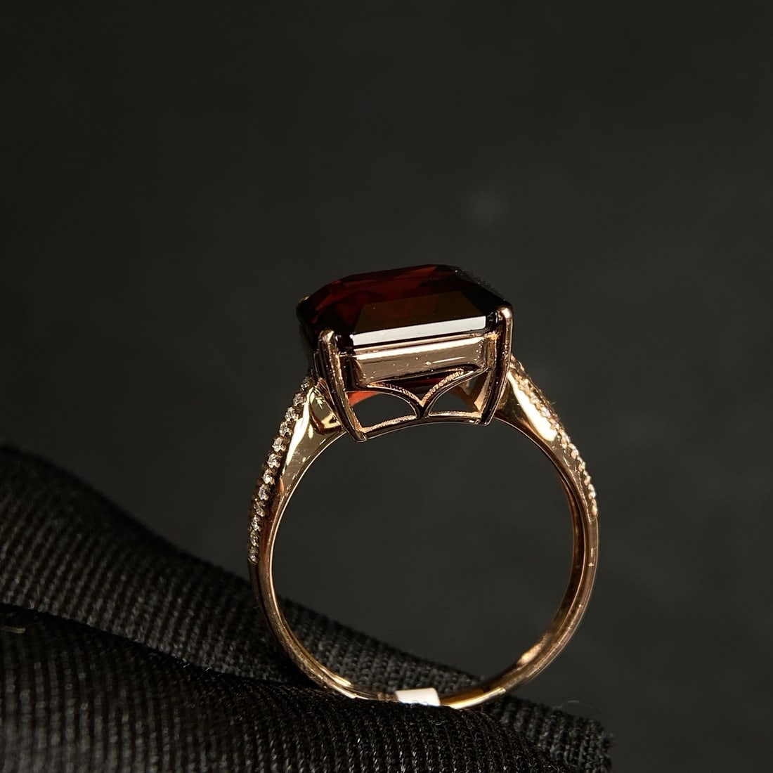 8.02Ctw Natural Garnet Ring - 4