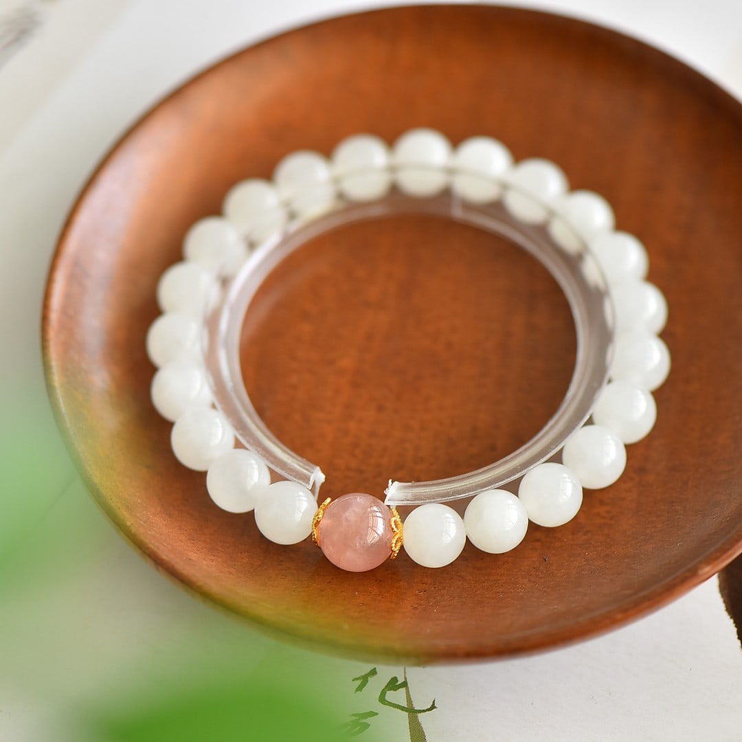 An Exquisite White Jade Bracelets - 3