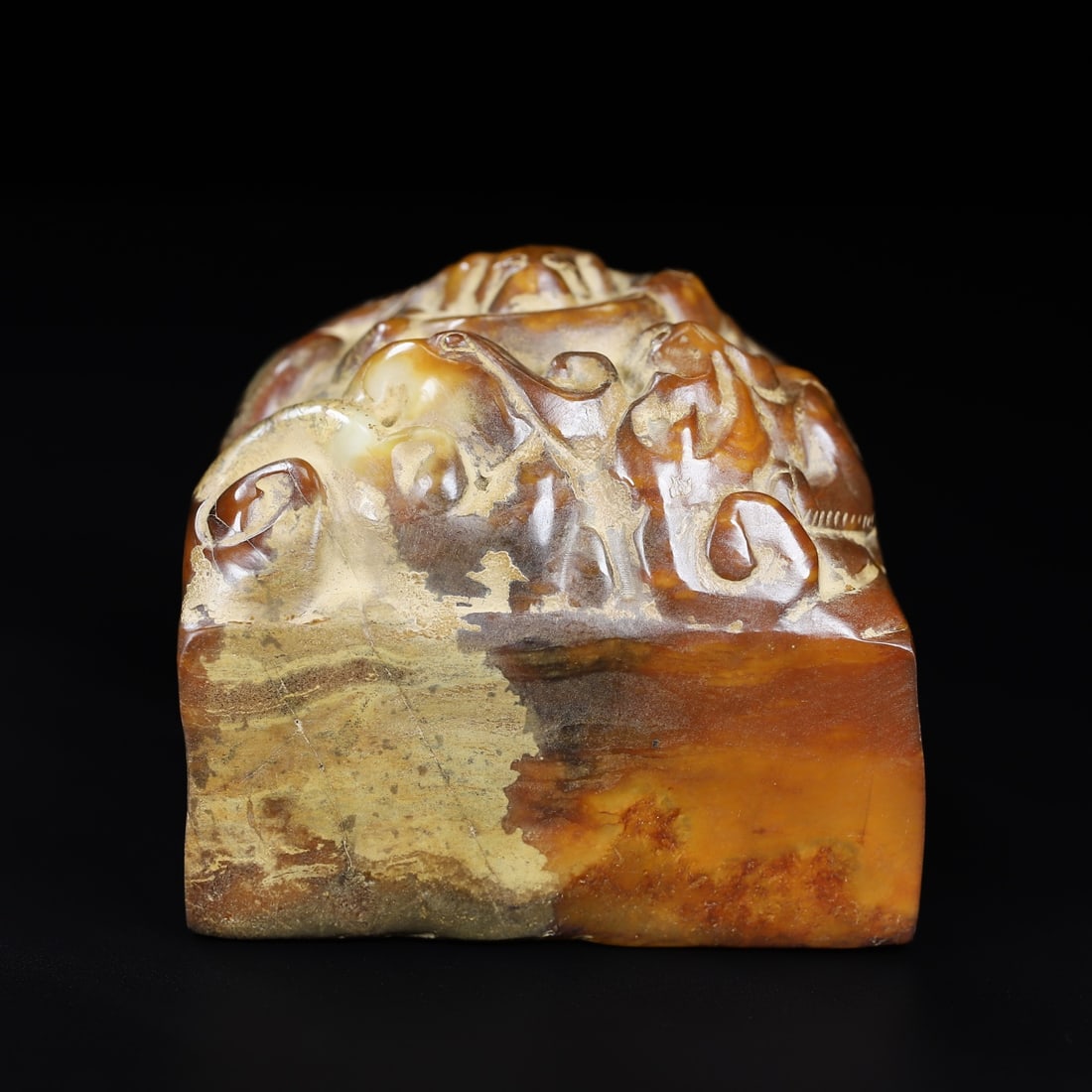 An Exquisite White Jade Dragon Pattern Seal - 2