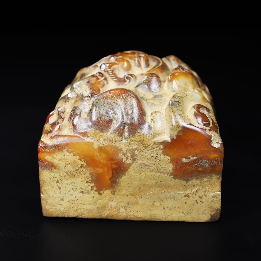 An Exquisite White Jade Dragon Pattern Seal - 7