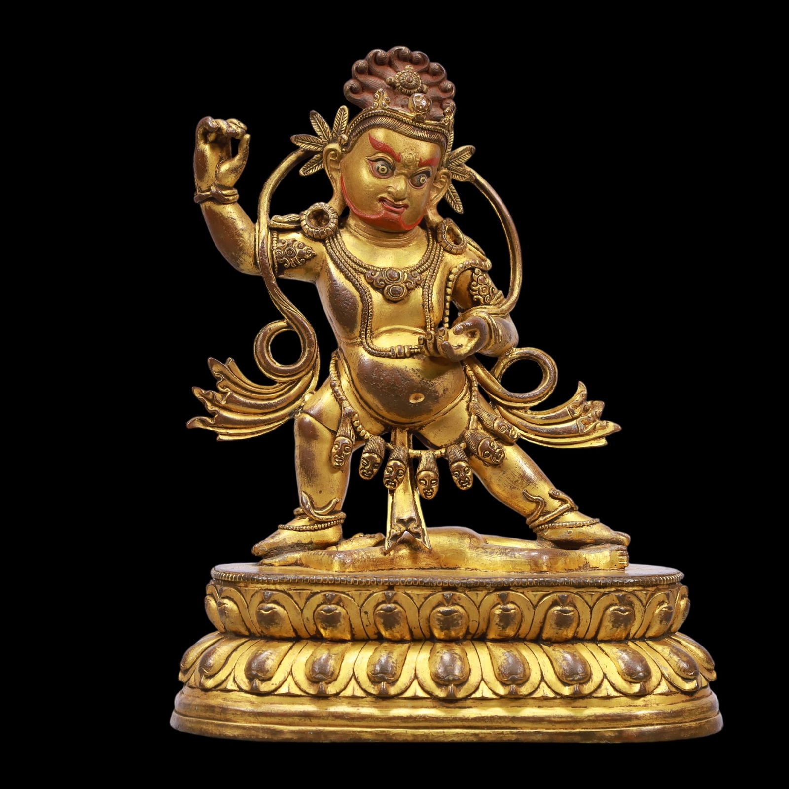 A Exquisite Gilt Bronze Statue of Vajra (1 of 9)