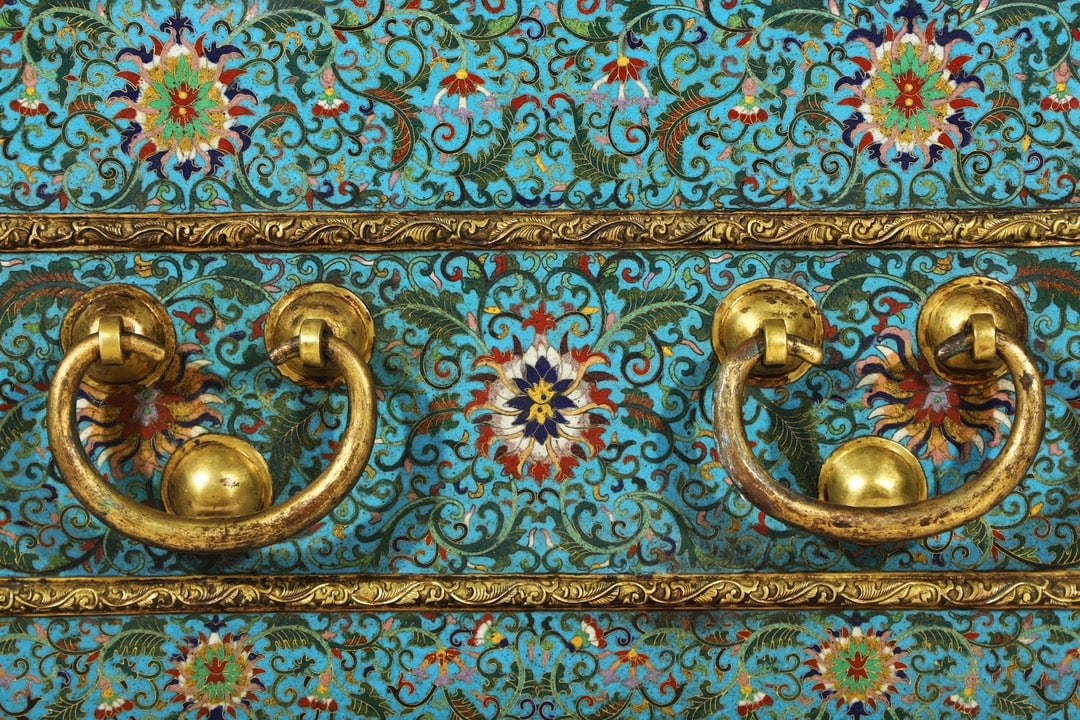 An Exquisite Cloisonne Lotus Pattern Box - 8