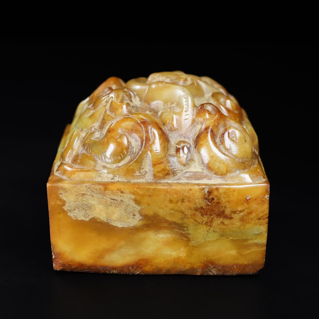 An Exquisite White Jade Dragon Pattern Seal - 5