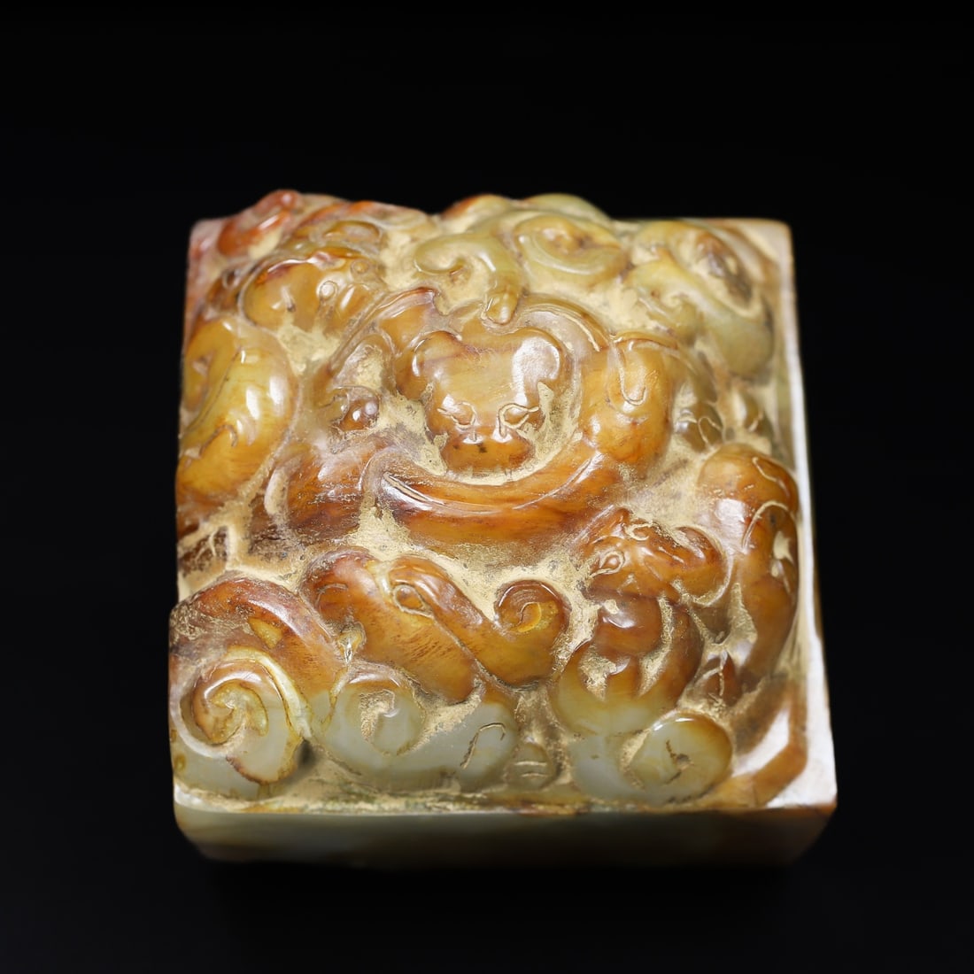 An Exquisite White Jade Dragon Pattern Seal - 3