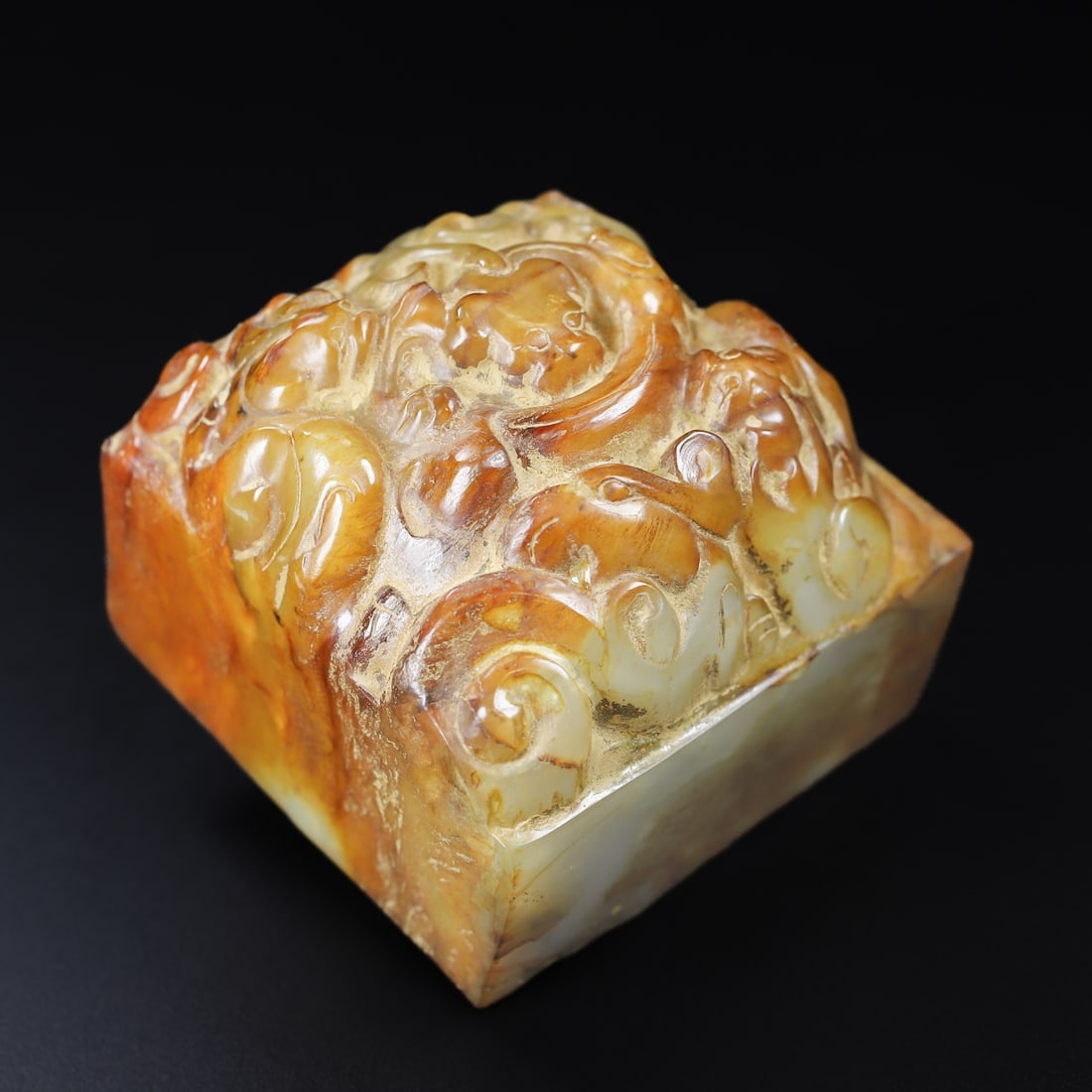 An Exquisite White Jade Dragon Pattern Seal - 9