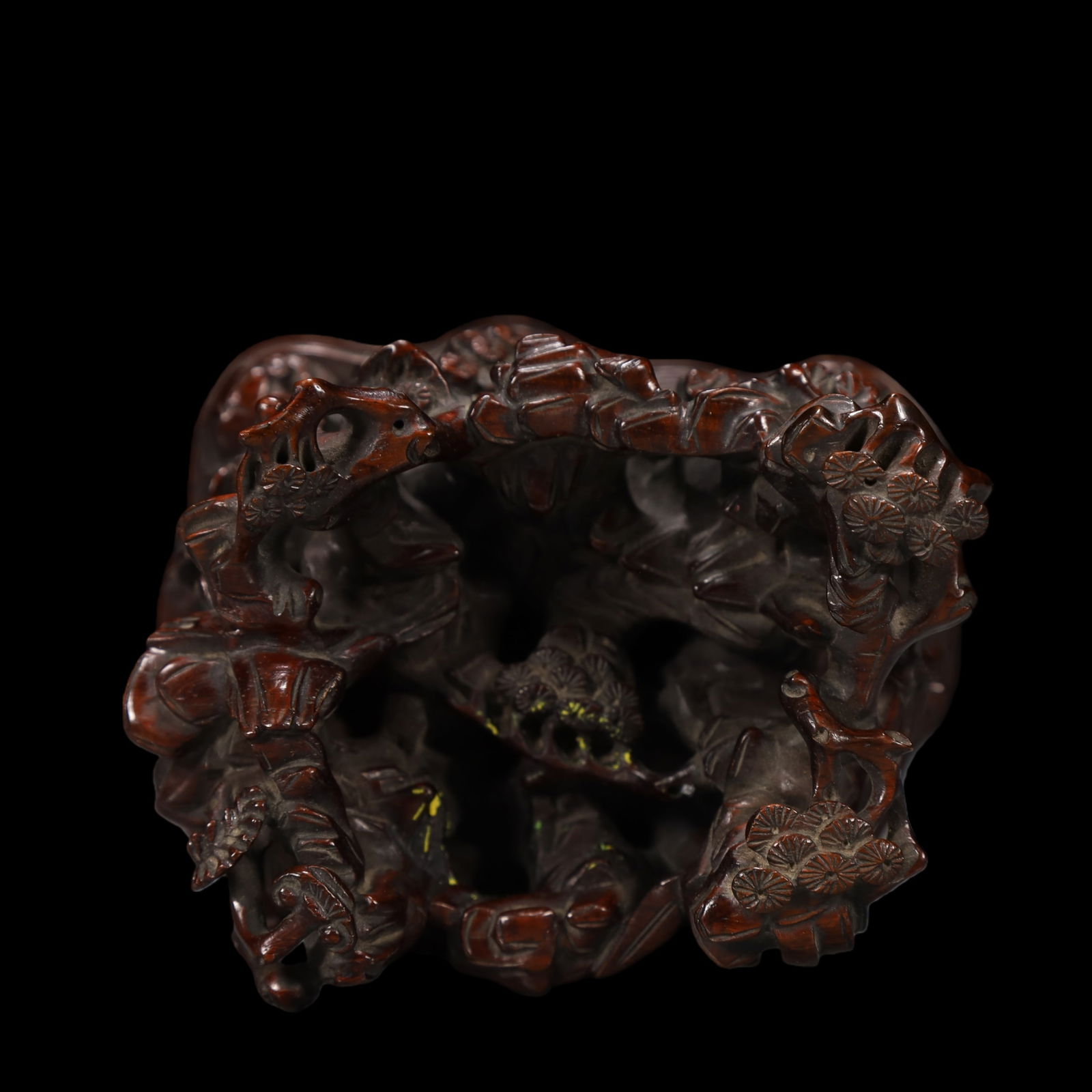 A Exquisite White Jade Pine Pattern Goblet - 10